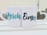 Partnertasse "Arsch und Eimer"