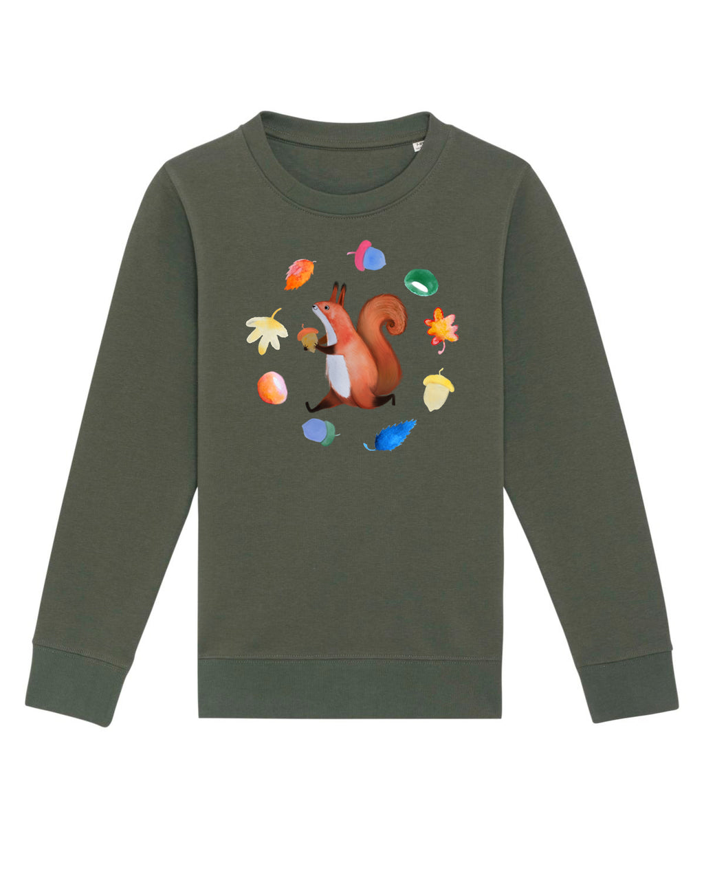 Kinder Sweatshirt mit Eichhörnchen "Brunhilde"