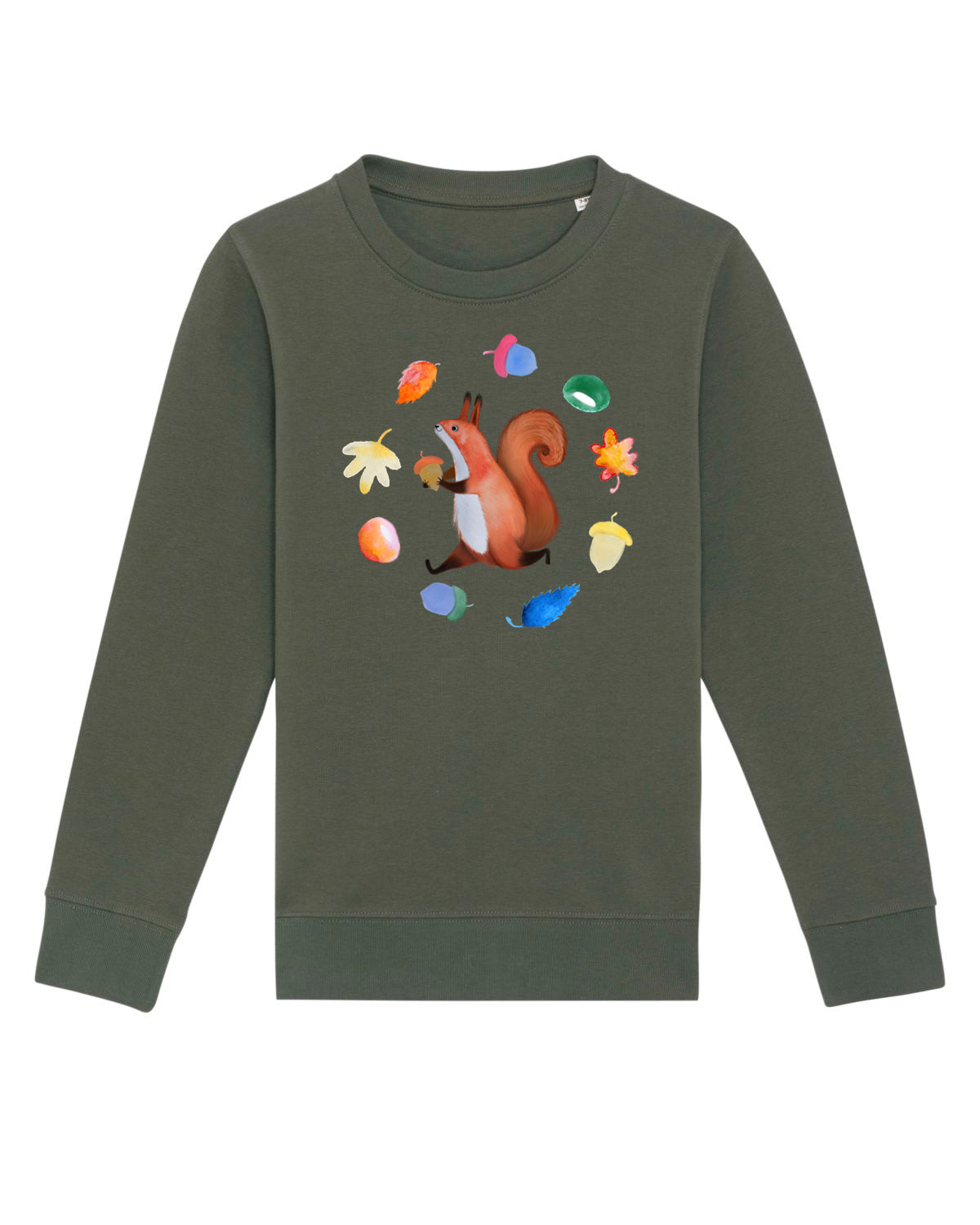 Kinder Sweatshirt mit Eichhörnchen "Brunhilde"