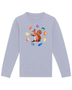 Kinder Sweatshirt mit Eichhörnchen "Brunhilde"