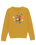 Kinder Sweatshirt mit Eichhörnchen "Brunhilde"