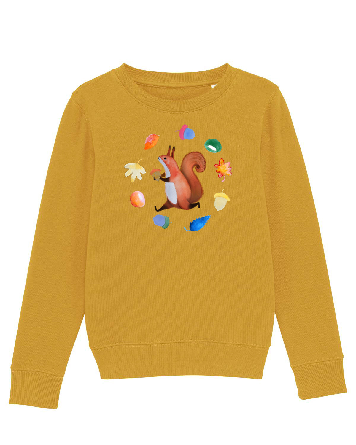 Kinder Sweatshirt mit Eichhörnchen "Brunhilde"