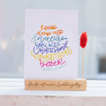 Postkarte mit Lettering "Look deep into nature"