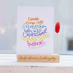 Postkarte mit Lettering "Look deep into nature"
