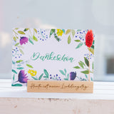 Postkarte mit Lettering "Dankeschön"