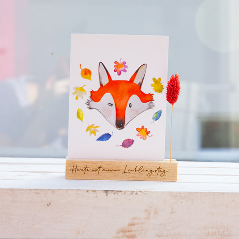 Postkarte mit Fuchs "Foxy"