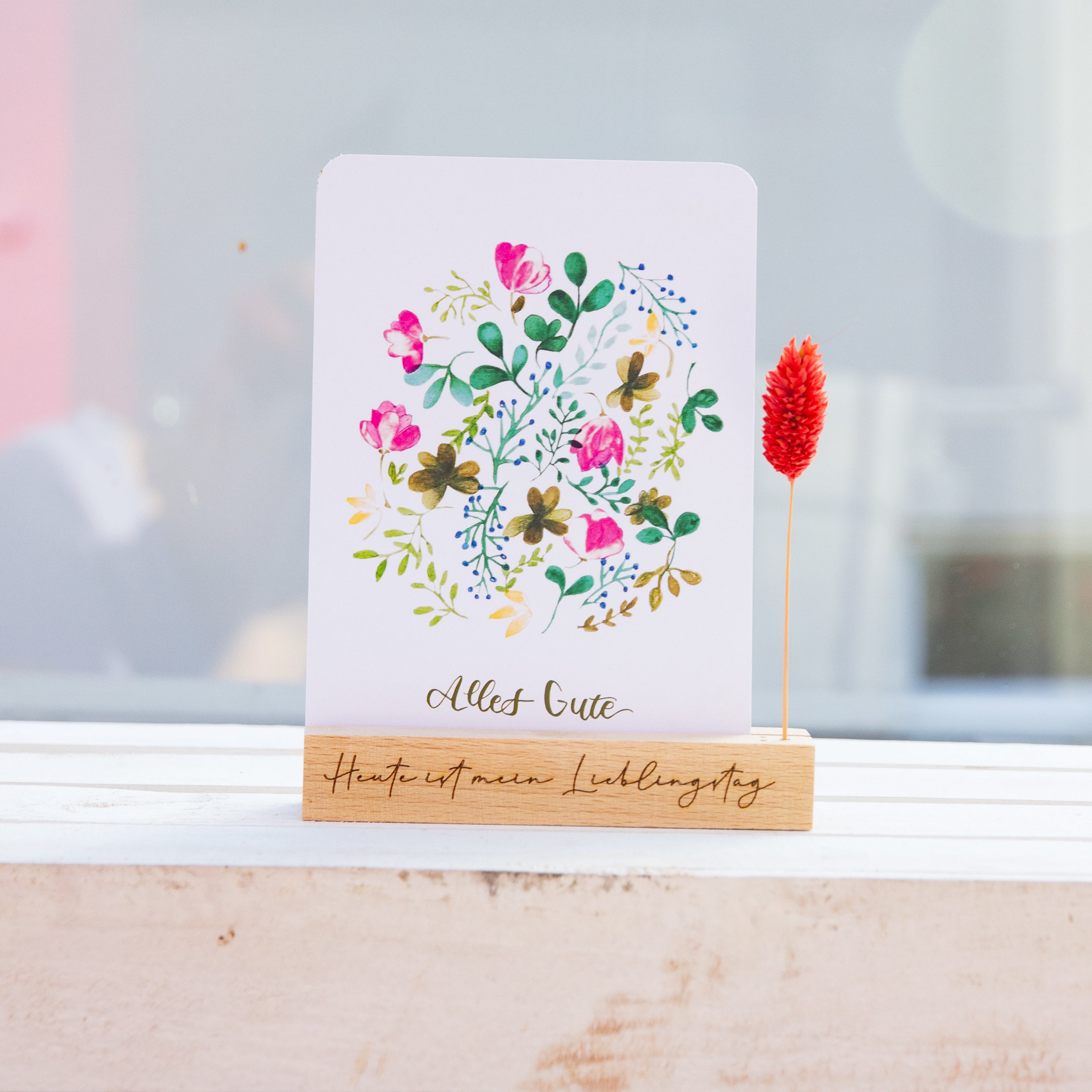 Geburtstagskarte mit Lettering 