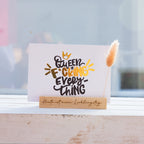 Postkarte "Queen of f*cking everything"