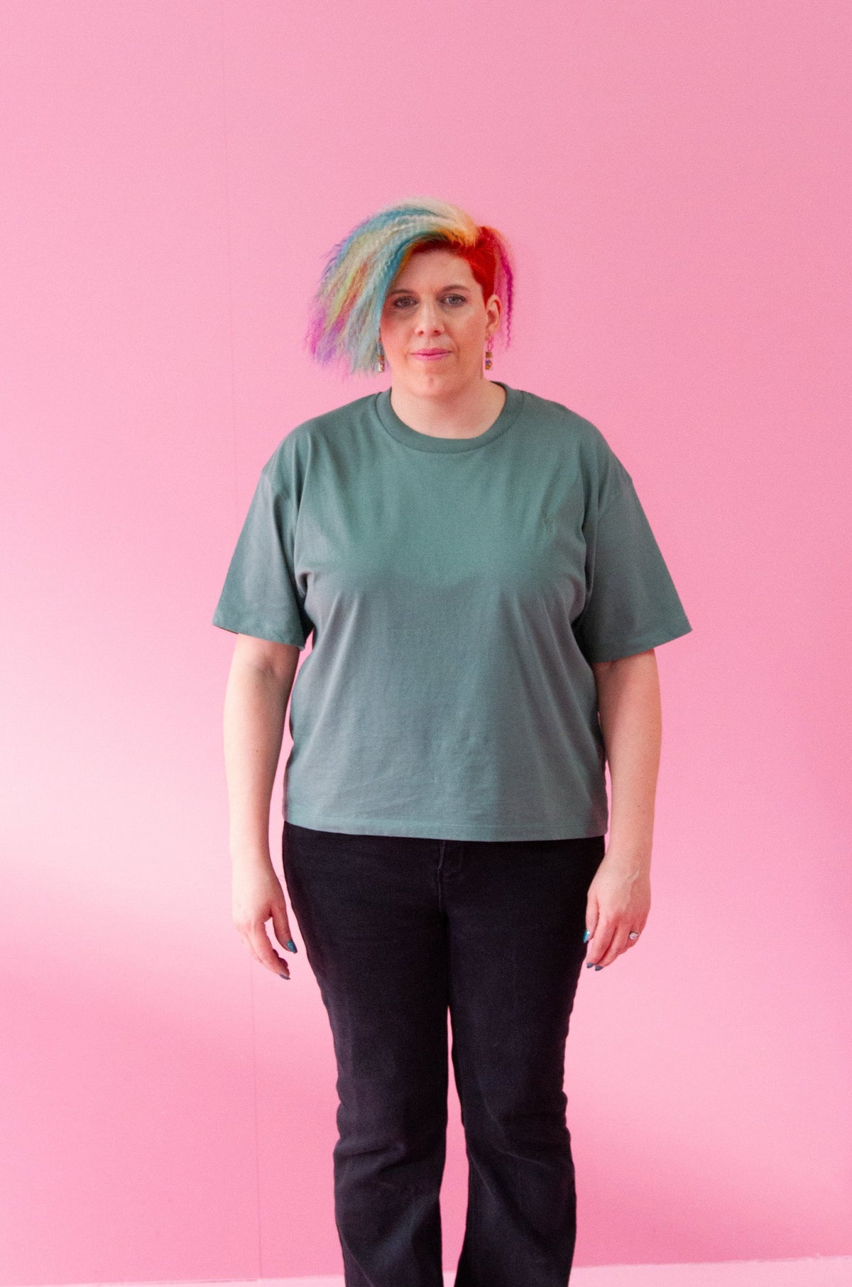 Boxy Shirt in der Farbe Green Bay 1