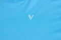 Farbe Aqua mit Stickherz