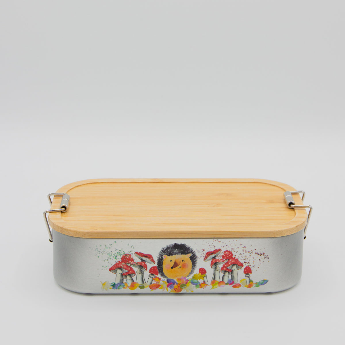 Brotdose "Waldpicknick" mit Bambusdeckel