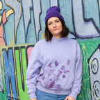 Hoodie Leaves Lavender
