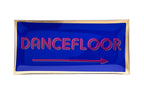Love Plates, Glasteller L, Motiv: Dancefloor, blau