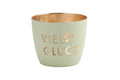 Madras Windlicht "Viel Glück"