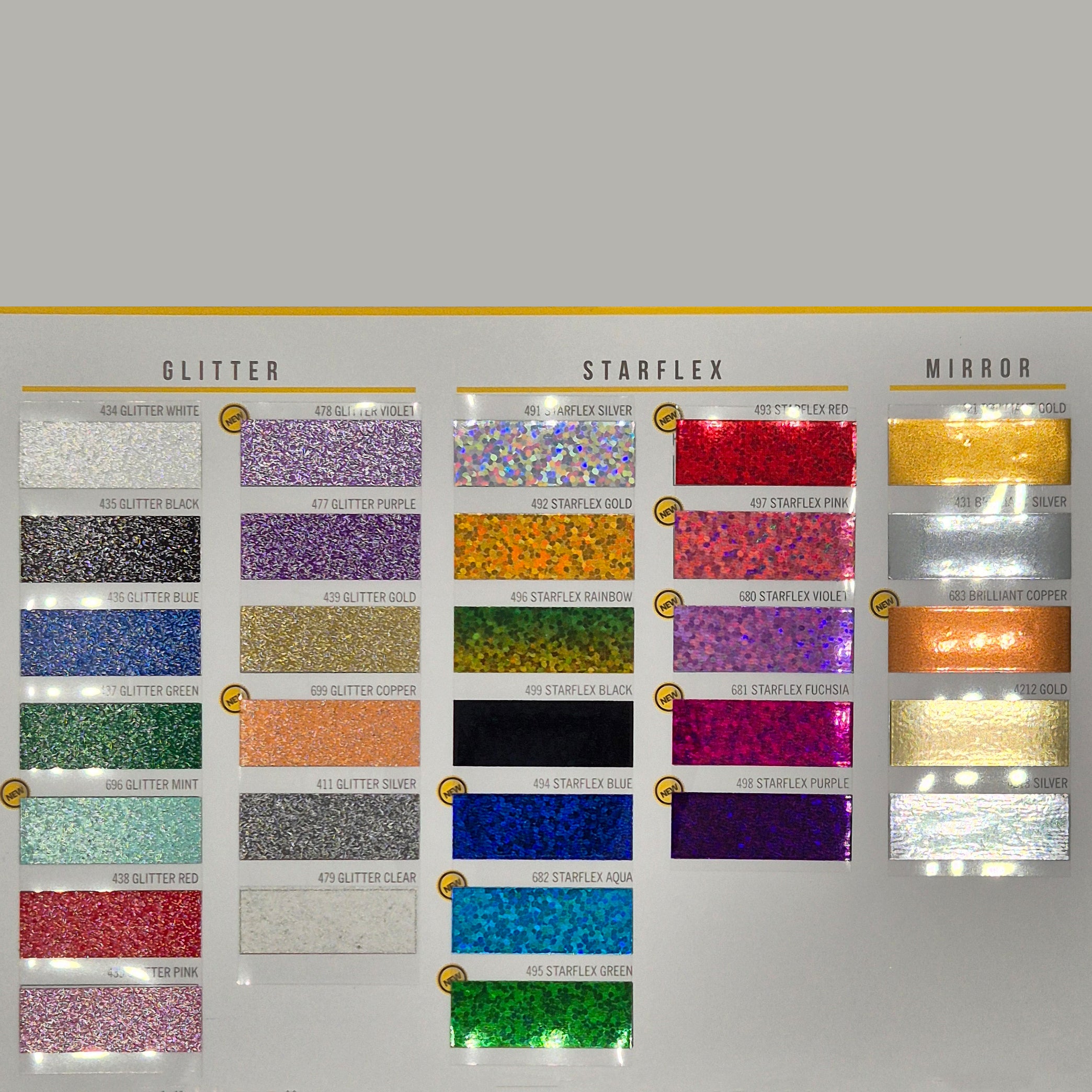 Flexfolie Glitzer und Glimmer