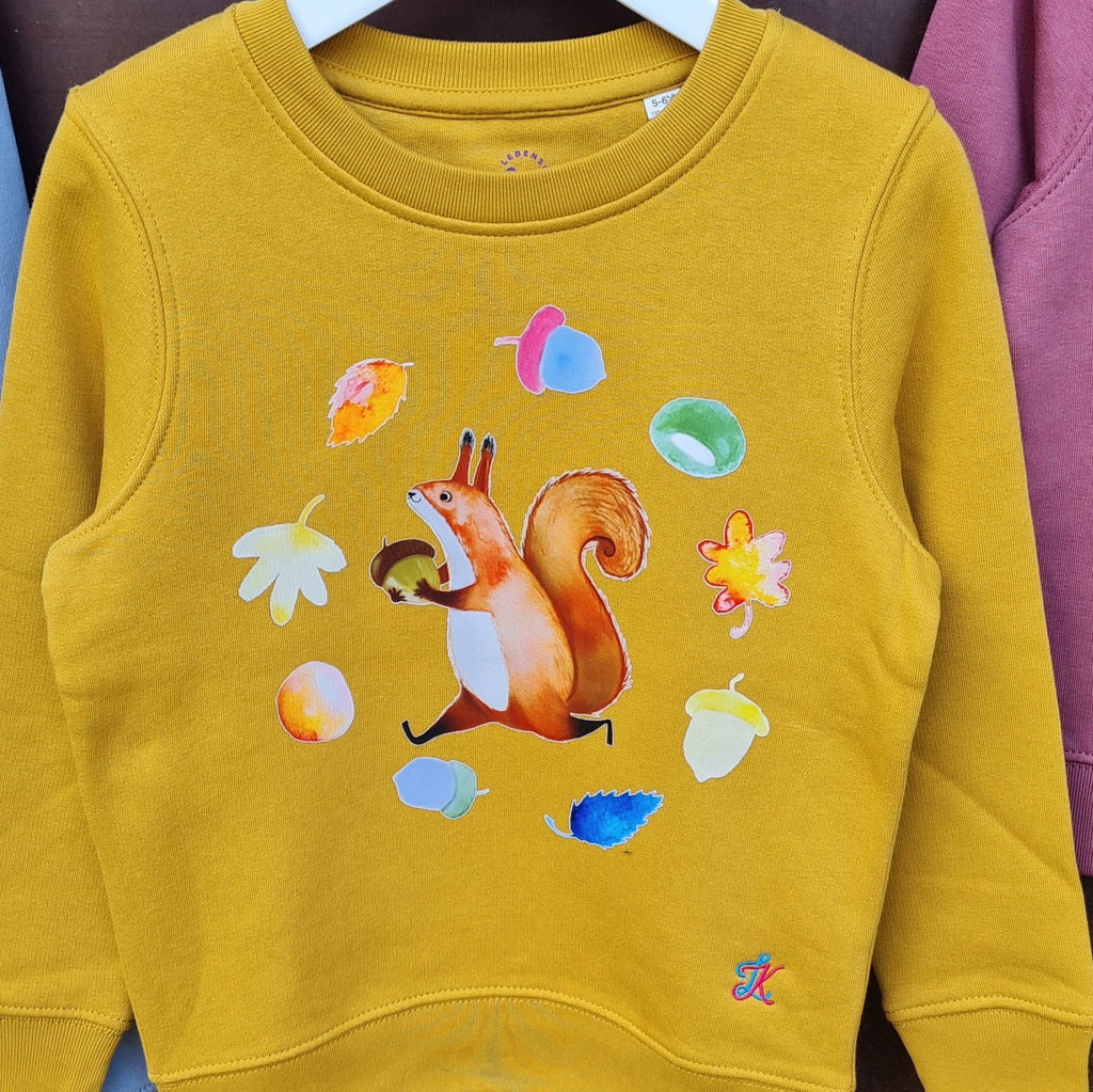 Kinderpullover Ocker