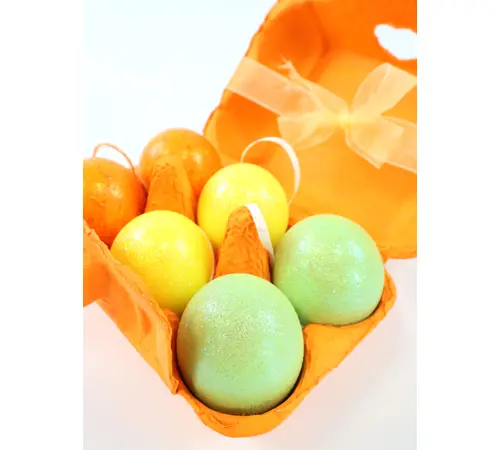 Eierbox "Floral Nest" gemischt orange