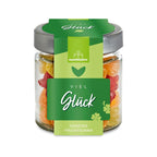 Viel Glück Fruchtgummis Glas