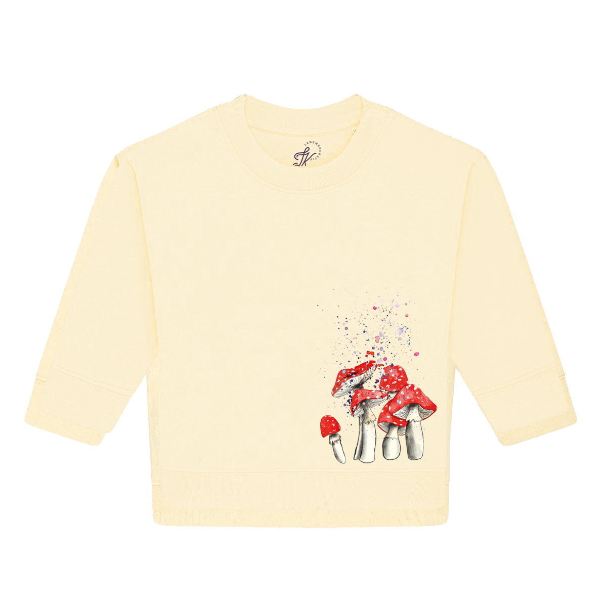Baby Sweatshirt mit Fliegenpilz "Little red Riding Hood"