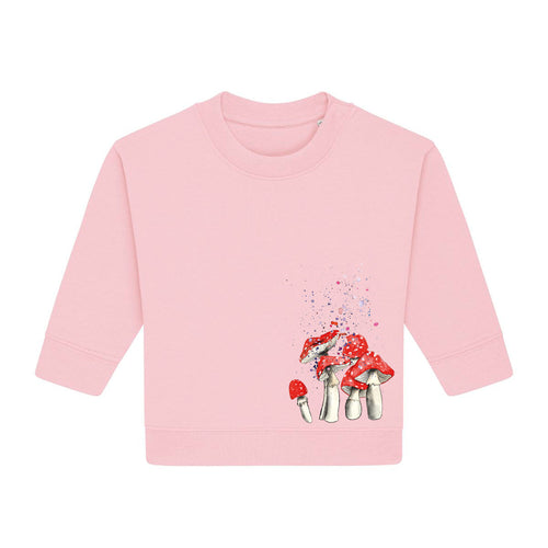 Baby Sweatshirt mit Fliegenpilz "Little red Riding Hood"