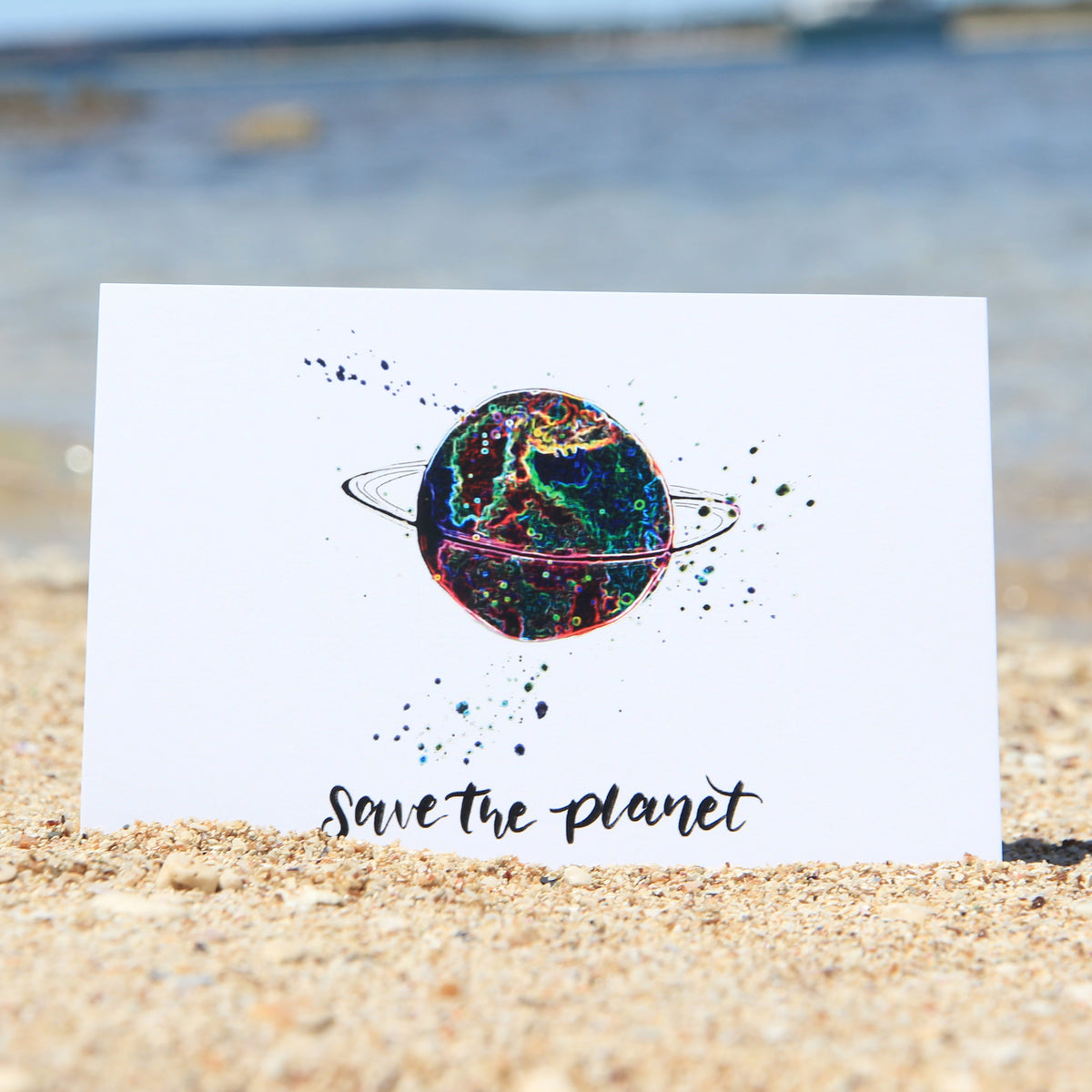 Postkarte  "Keep the ocean plastic free"