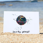 Postkarte  "Keep the ocean plastic free"