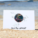 Postkarte  "Keep the ocean plastic free"