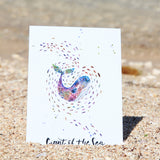 Postkarte  "Keep the ocean plastic free"