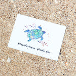 Postkarte  "Keep the ocean plastic free"