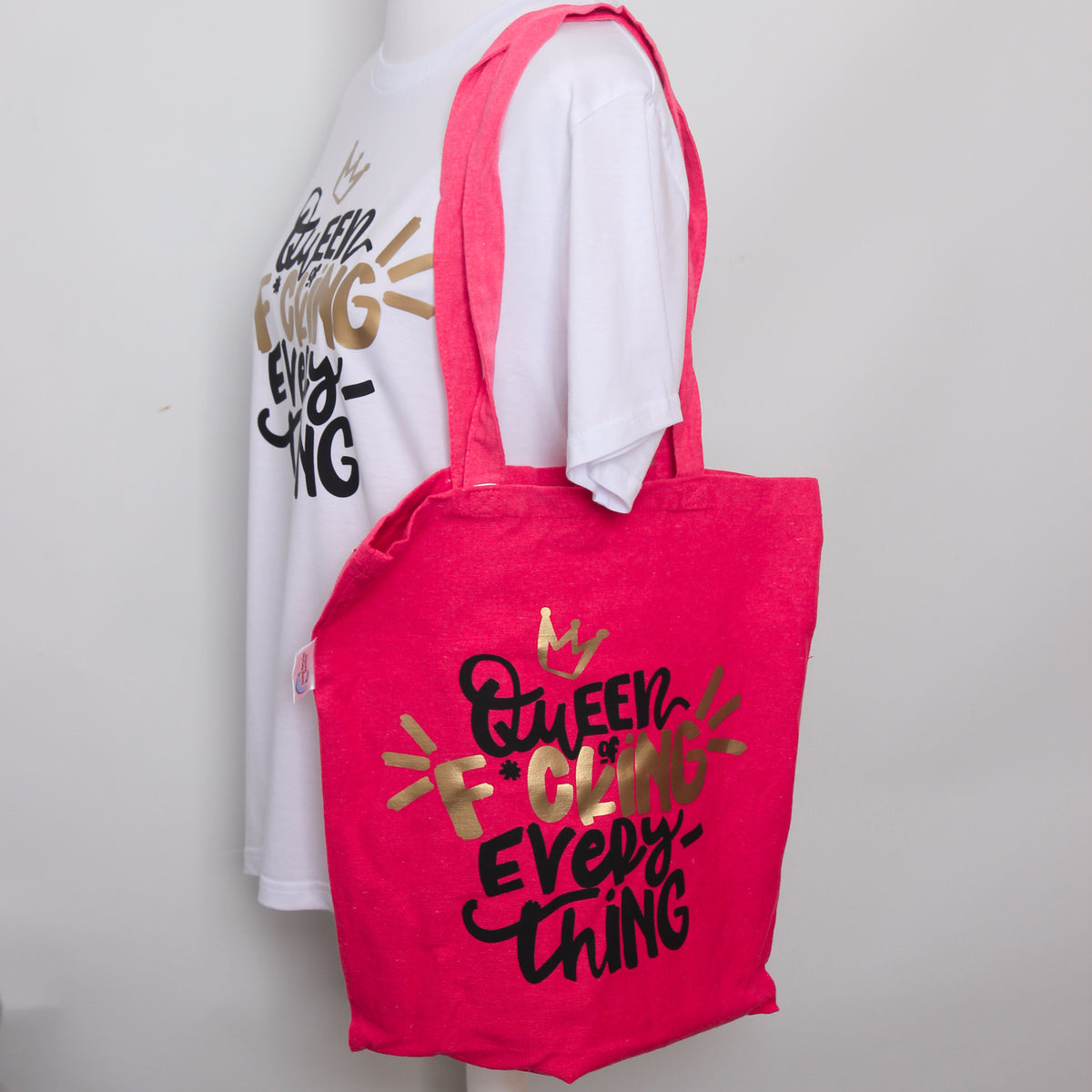 Baumwolltasche "Queen of f*cking everything"