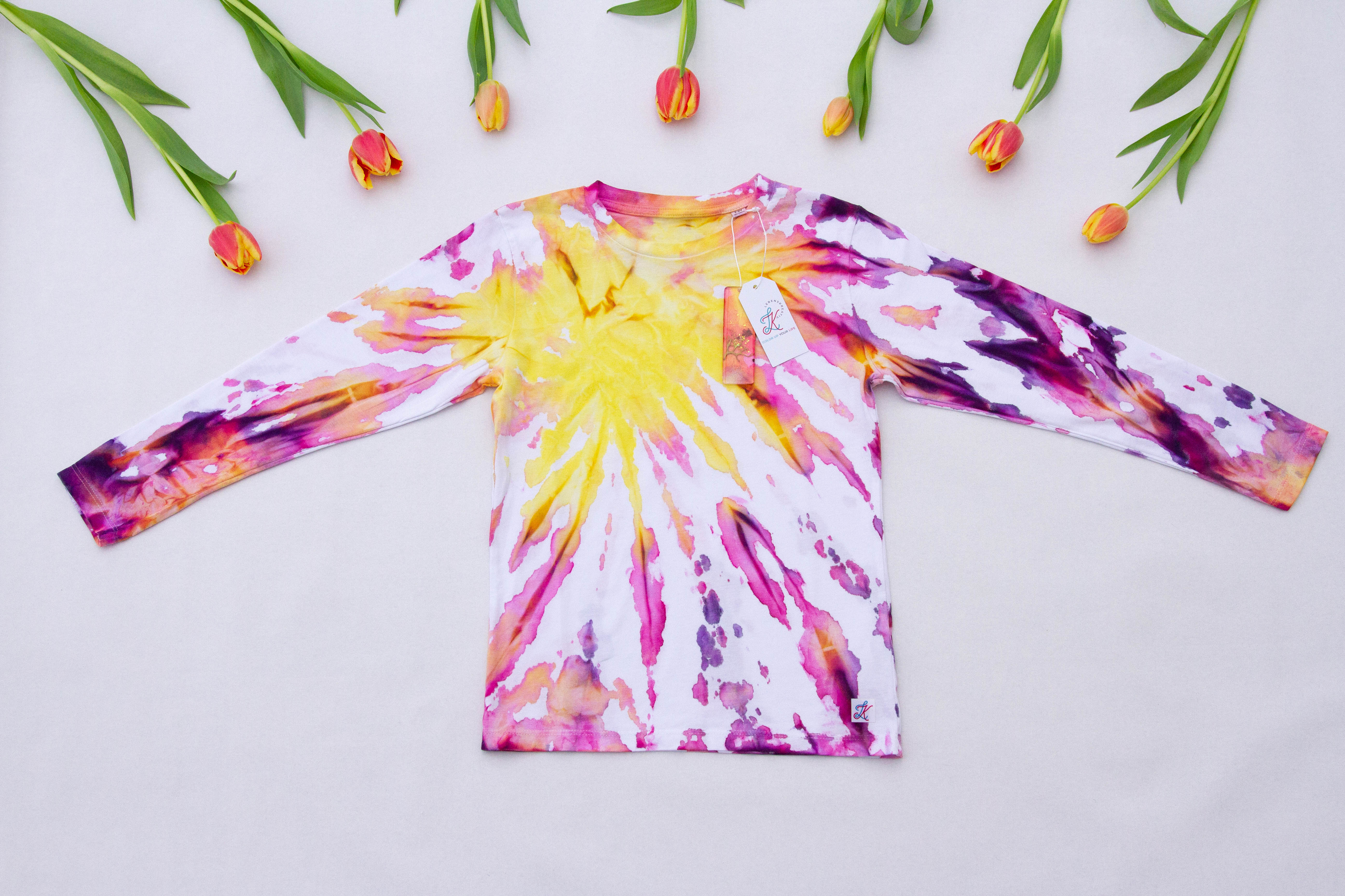 Batik-Shirt Kinder Langarm