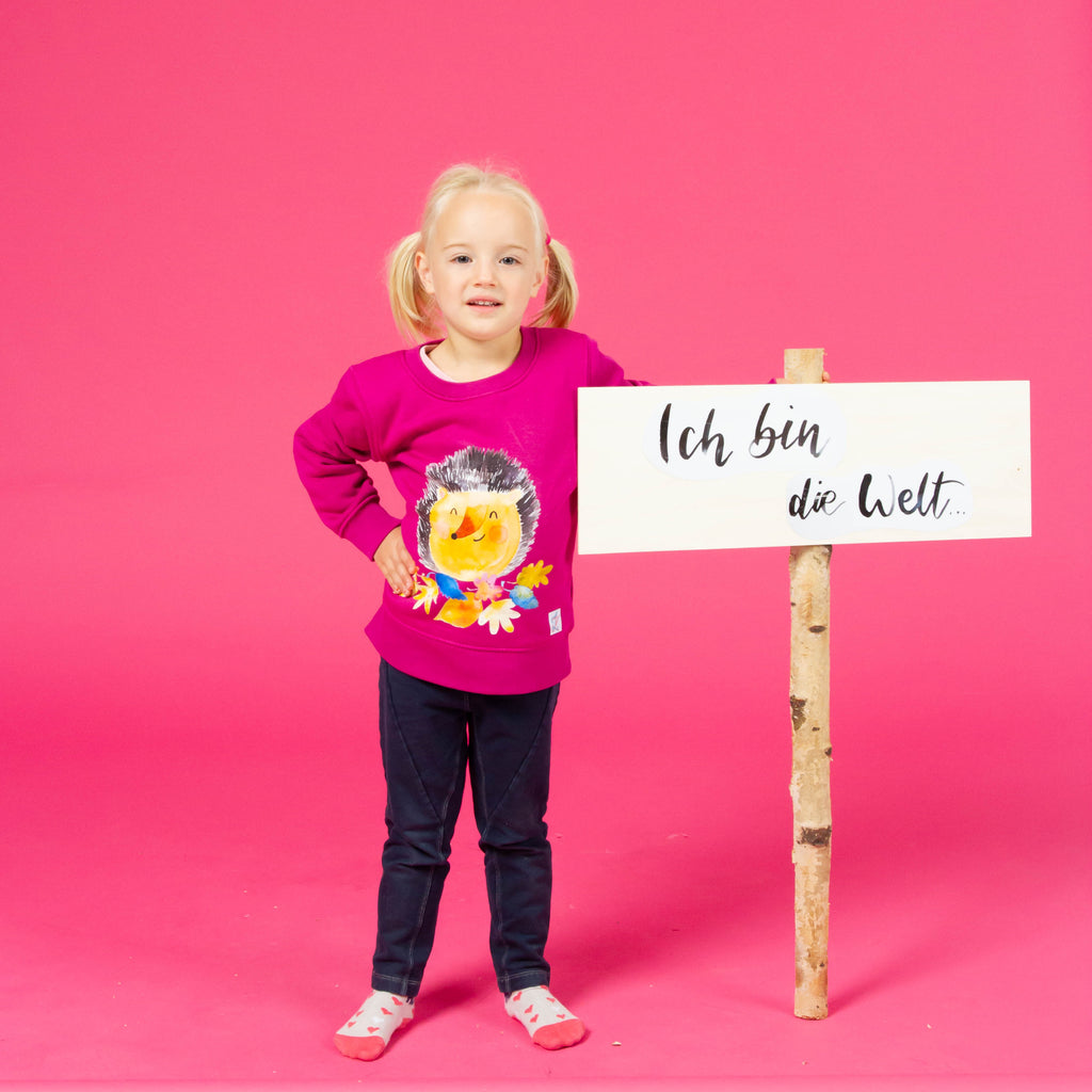 Kinder Sweatshirt mit Igel "Dr. Hedgehog"