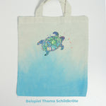 Bedruckte Mini Stofftasche "Schildkröte"